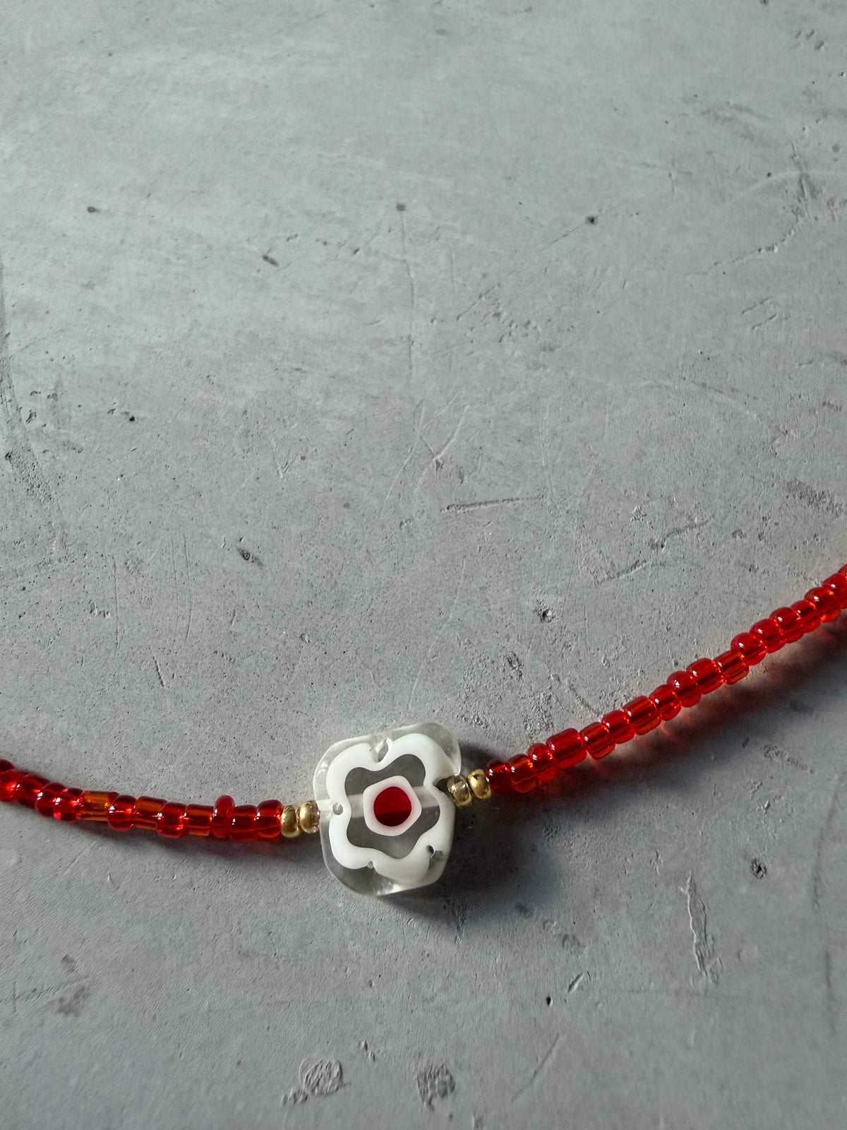 Collar con colgante de cristal de Murano