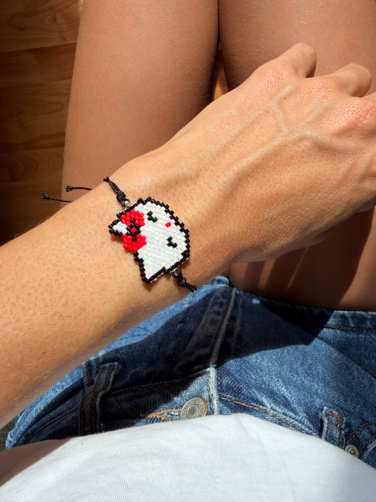 Handgemachtes Hello Kitty Miyuki-Armband