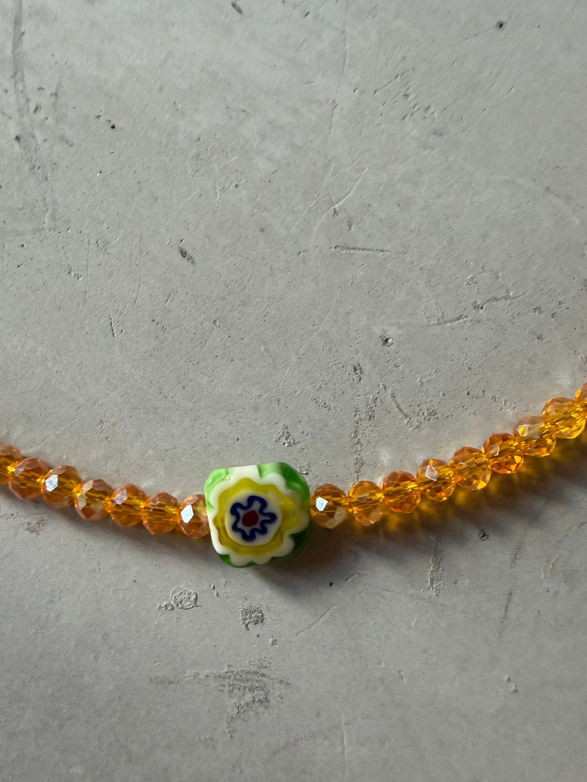 Collar con colgante de cristal de Murano-2