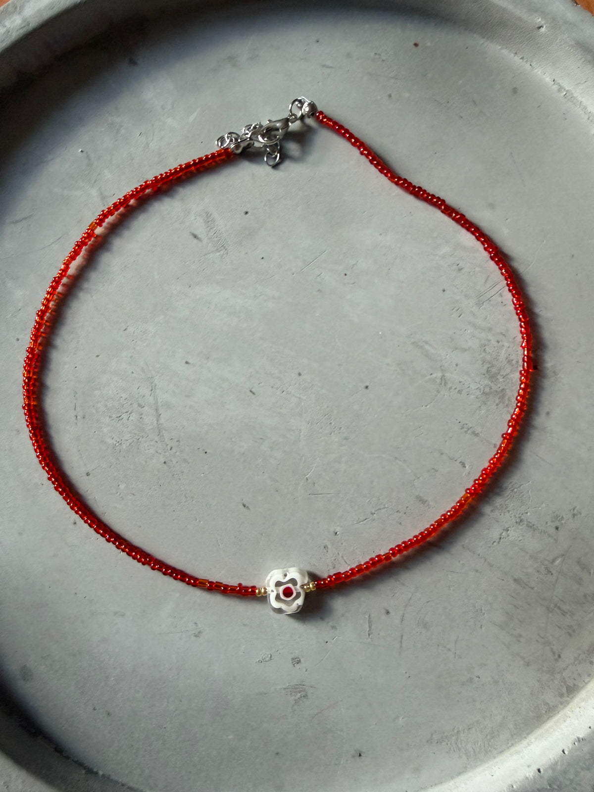 Collar con colgante de cristal de Murano