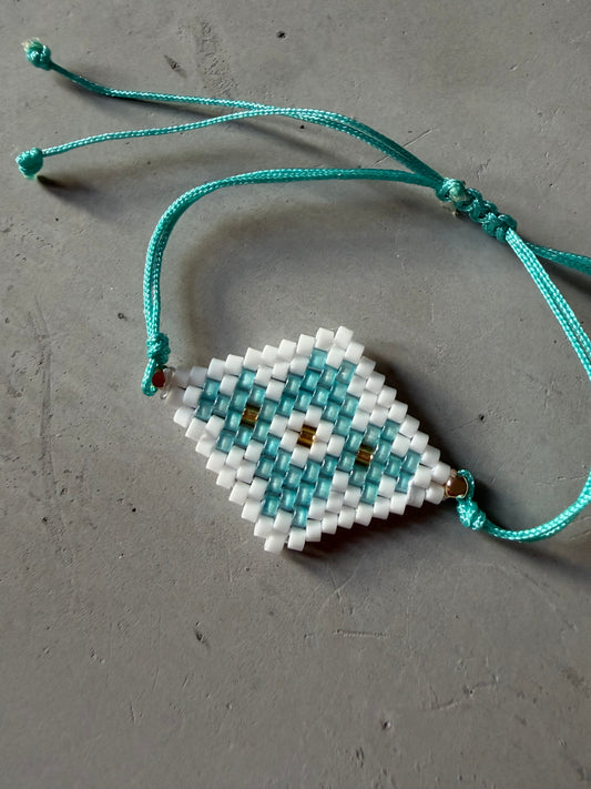 Handmade Miyuki Bracelet with Ethnic Design