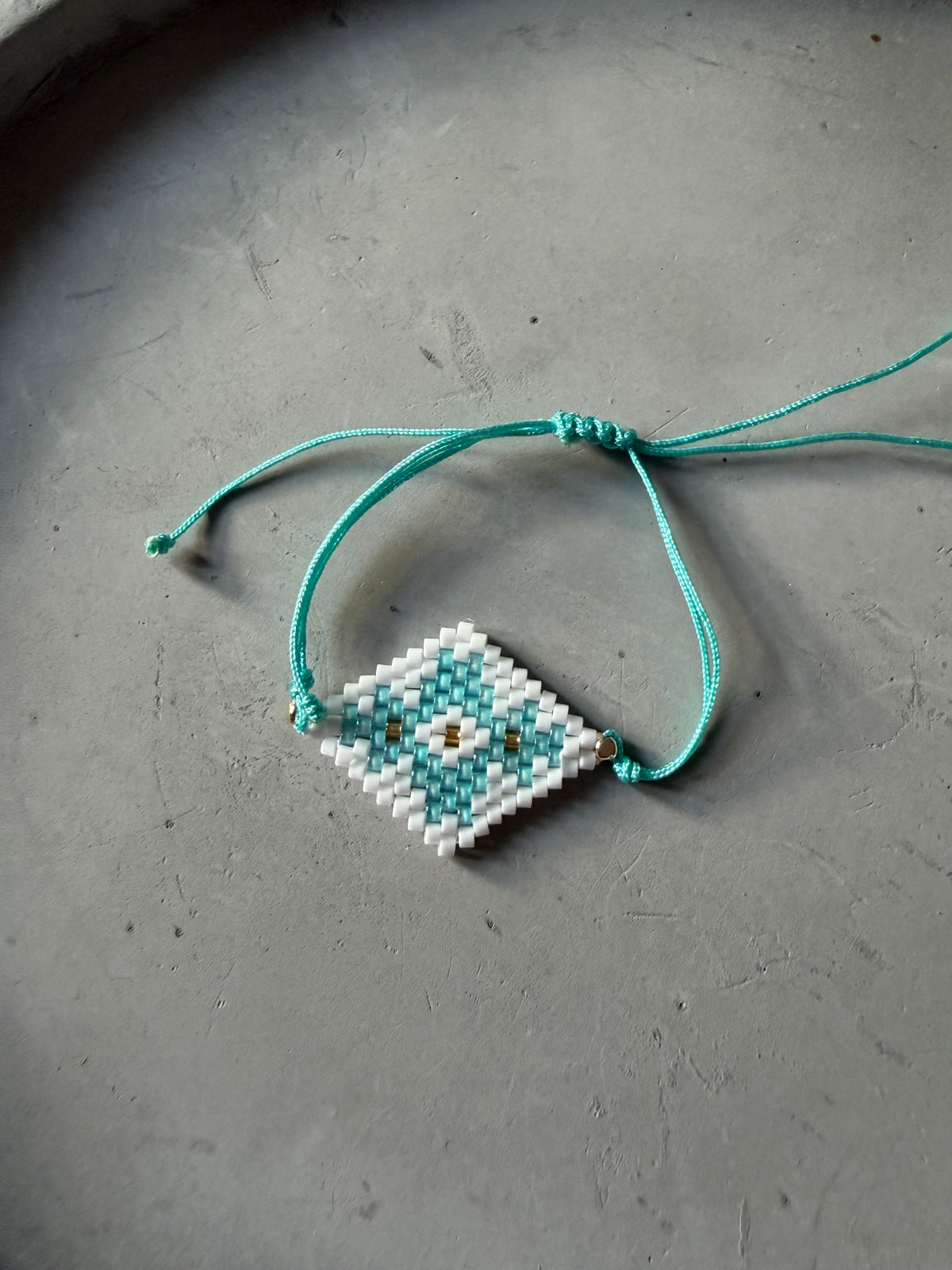 Handmade Miyuki Bracelet with Ethnic Design