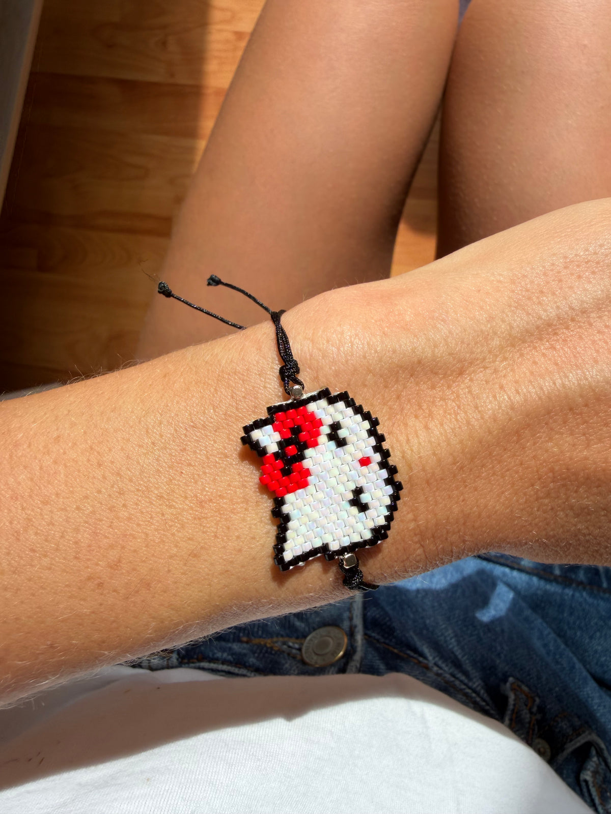 Handgemachtes Hello Kitty Miyuki-Armband