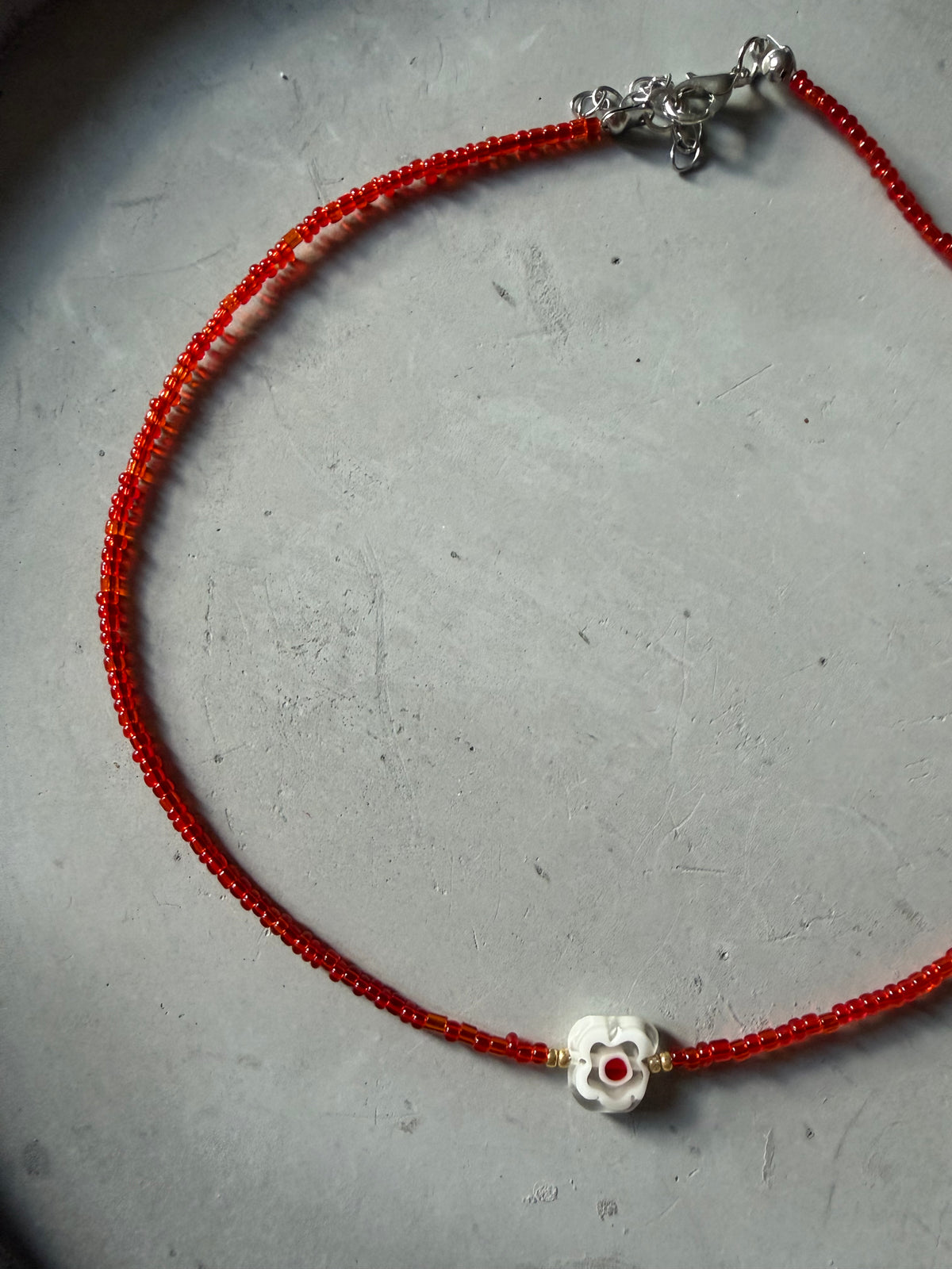 Collar con colgante de cristal de Murano