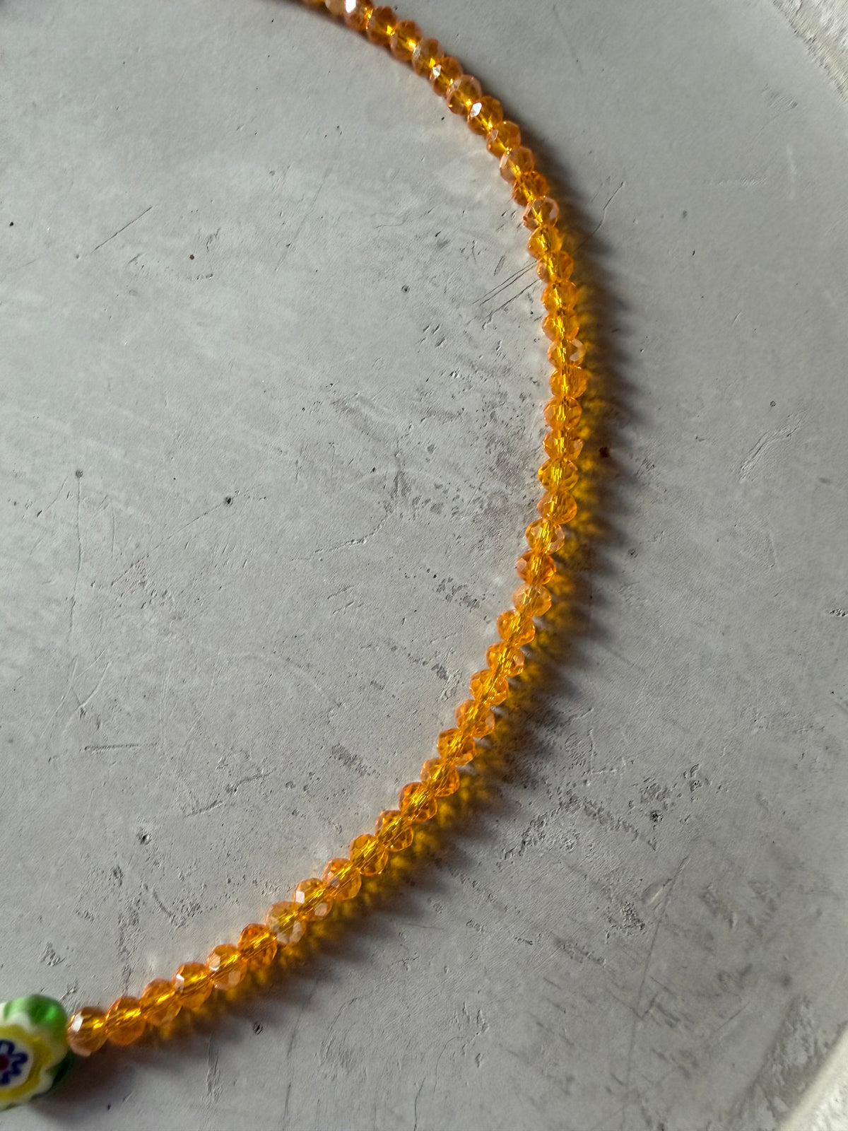Collar con colgante de cristal de Murano-2