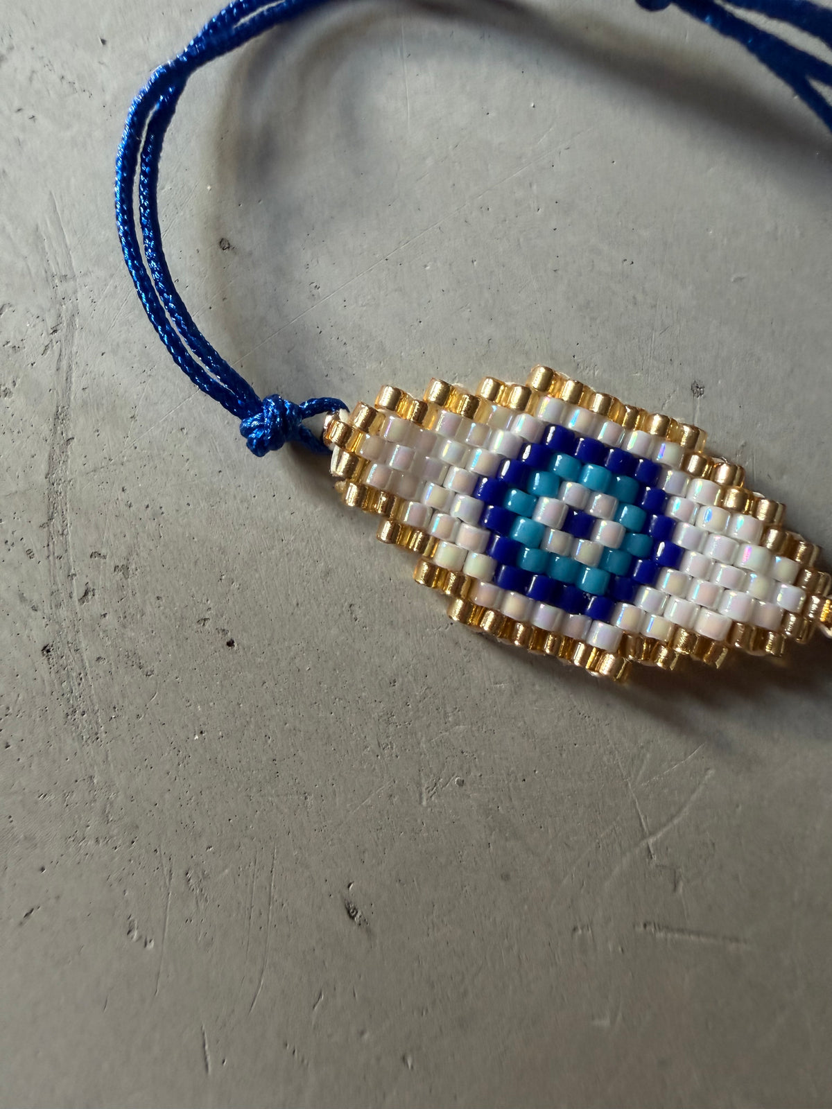 Handmade Bracelet with Eye Bead Design